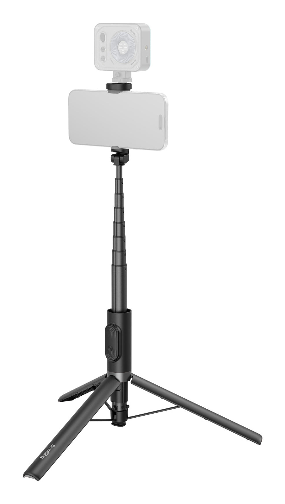 SmallRig ST30 Lite – Foto-/Video-Griff – 3-Bein-Stativ, 147 cm, Traglast 1 kg – für Smartphones – Schwarz