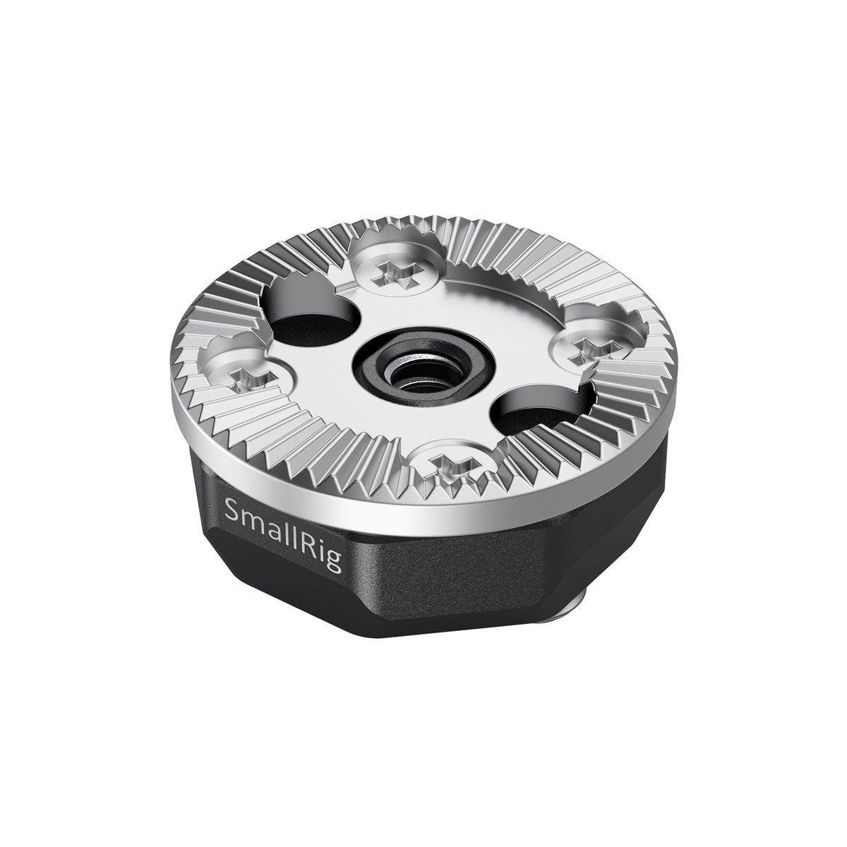 SmallRig SAP2804 ARRI-Standard Rosette – 1/4"-20, 31,8 × 31,8 × 12,5 mm – für BMPCC 4K/6K – Schwarz/Silber
