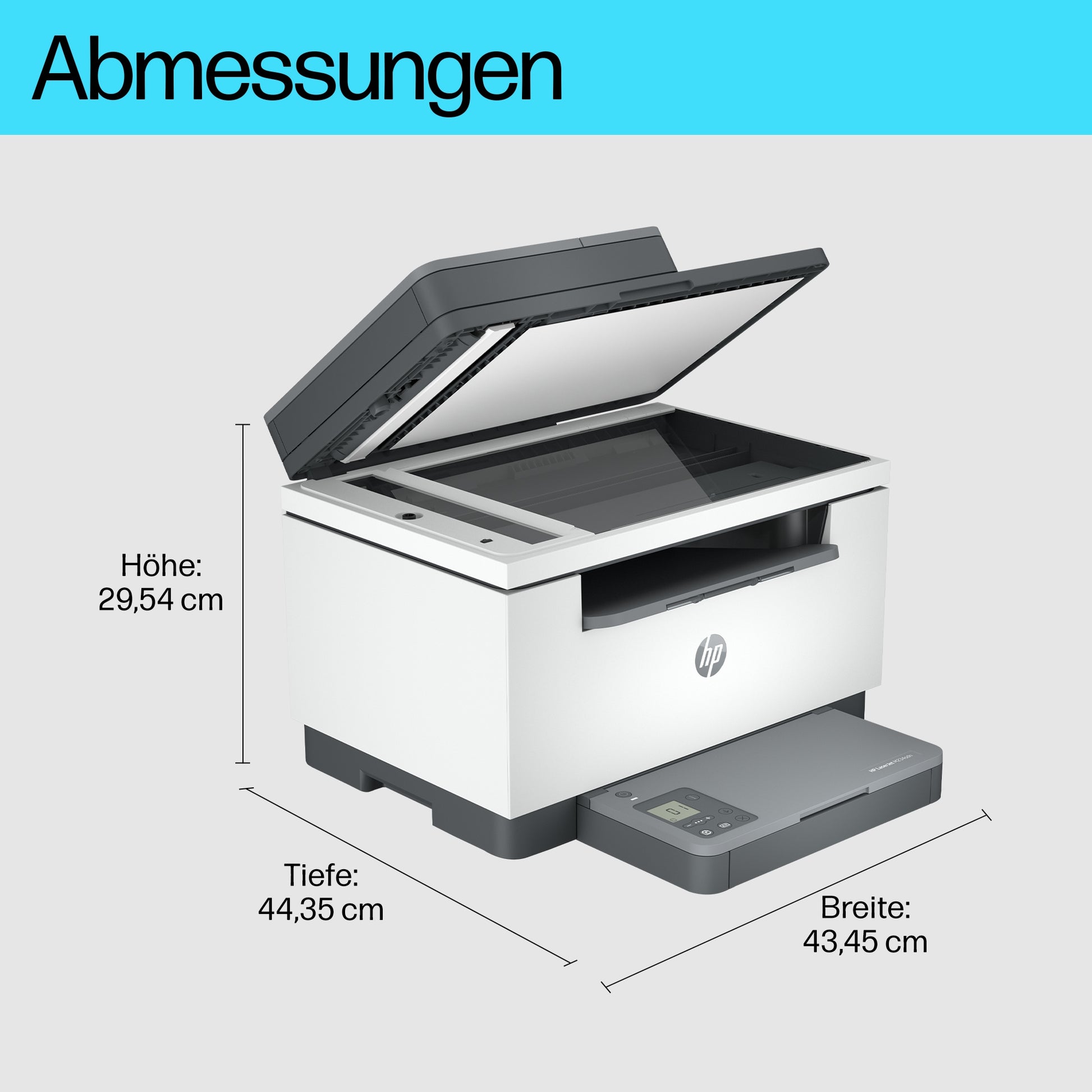 HP LaserJet M234Sdn – S/W Laser-MFP A4, 3-in-1 – USB/LAN – Duplex, ADF, 40 Blatt ADF – 29 ppm S/W
