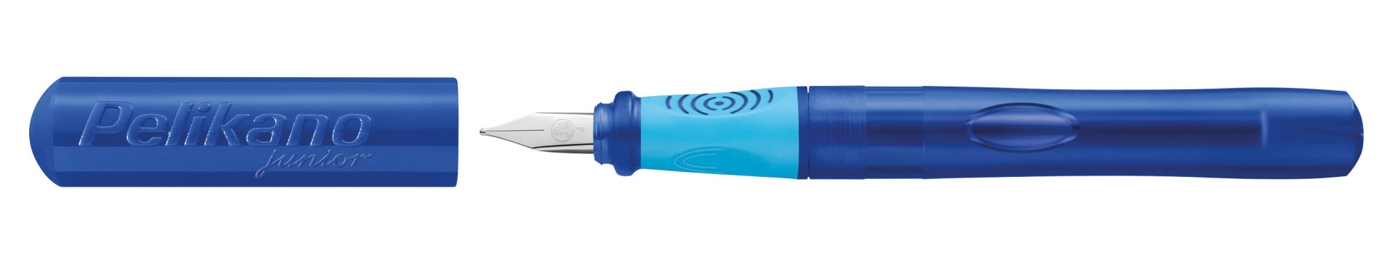 Pelikano junior – Federspitze A – für Rechtshänder – blau – Patronen