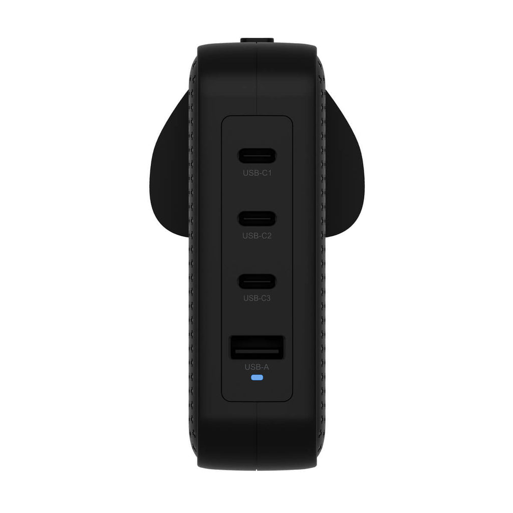 HYPER Netzteil – 140 W, 3× USB-C + 1× USB-A, PD, QC, PPS – für Gaming-Controller, Handy, Netbook u. a.