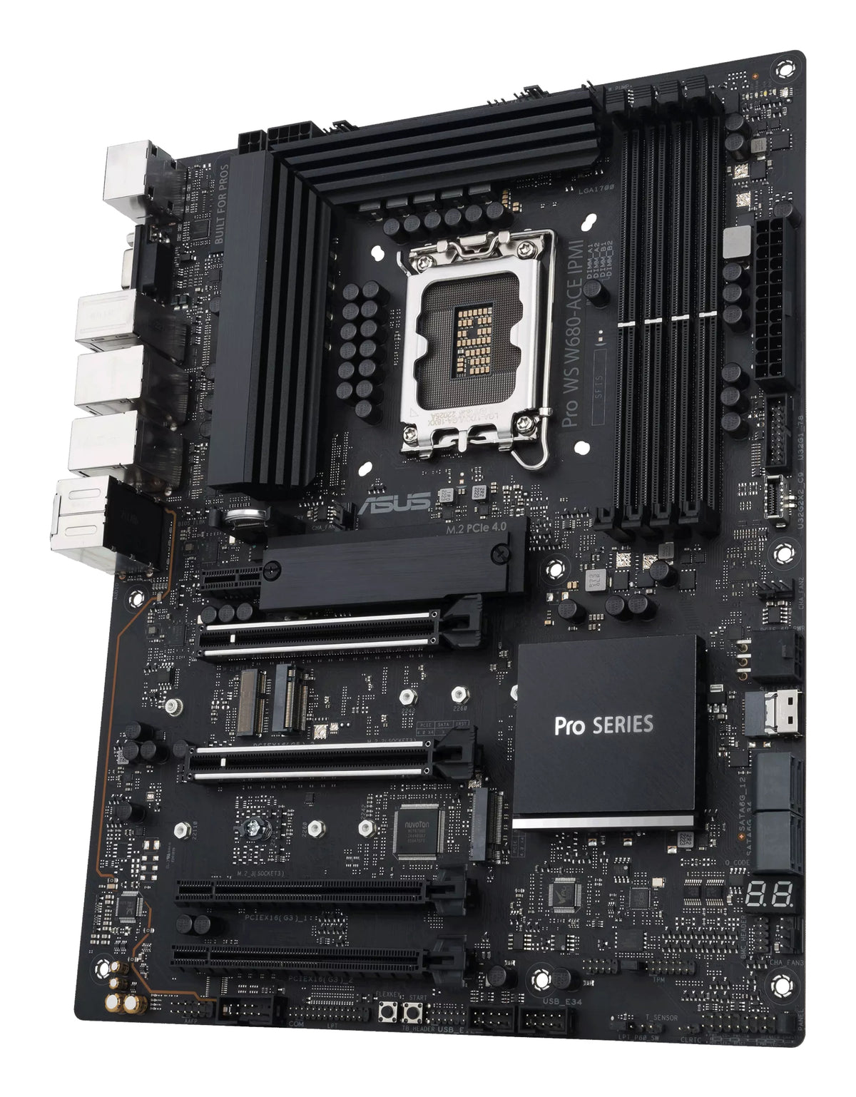 ASUS PRO WS W680-ACE IPMI – Mainboard – LGA 1700, Intel W680, ATX, DDR5, für Intel-CPUs (LGA 1700)