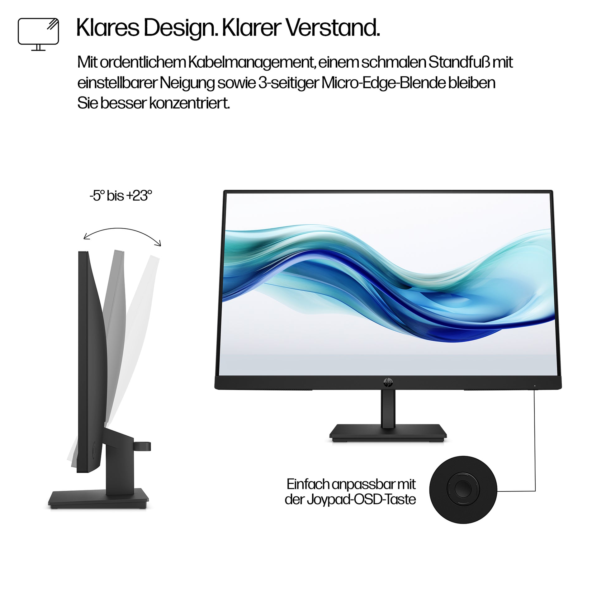 HP Serie 3 Pro 324pf – Monitor, 23,8", 1920 × 1080 (Full HD)