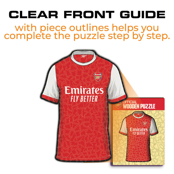 Iconic Puzzles Puzzle Arsenal FC Trikot – 150 Teile – 21 × 27 cm – ab 10 J.