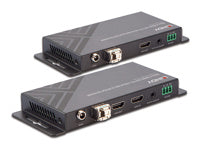 Lindy Glasfaser-HDMI-Extender, HDMI, 4K 60 Hz, IR/RS-232, Audio, 300/1000 m