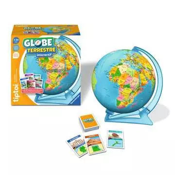 tiptoi Lernspiel – Interaktiver Globus, Brettspiel, 1–4 Spieler, ab 7 Jahren, Französisch