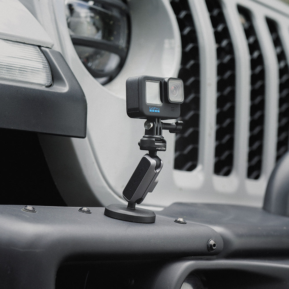 PGYTECH CapLock P-GM-220 Halterung – 360° Drehbar, 169 g, Aluminium – für Actioncams – Silber