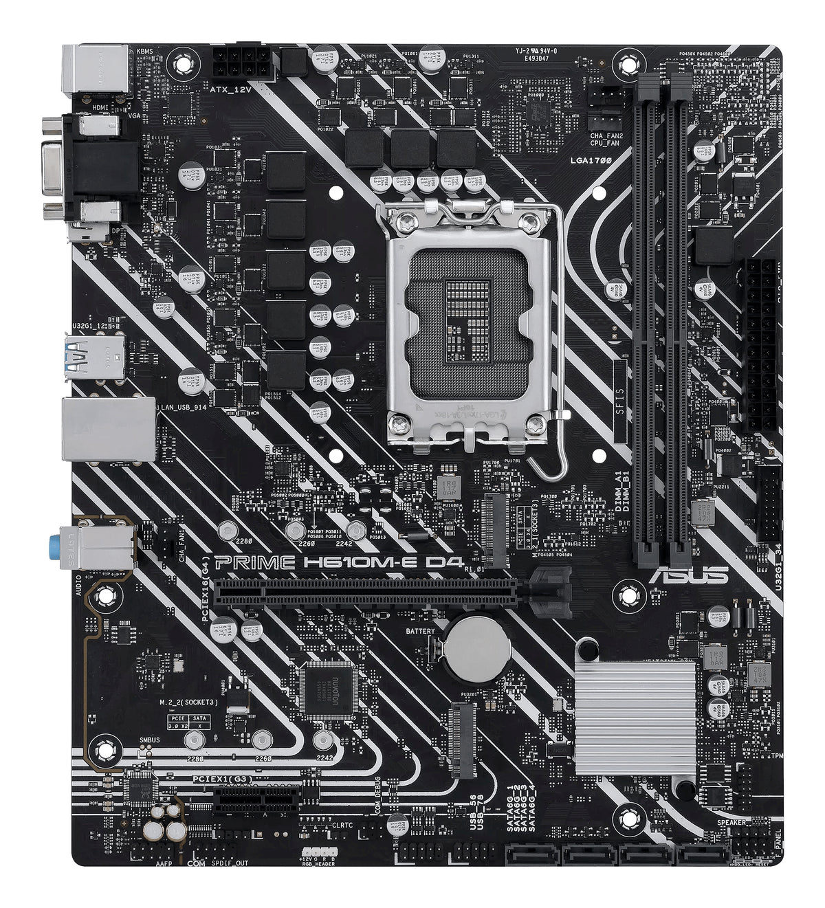 ASUS PRIME H610M-E D4-CSM – Mainboard – LGA 1700, Intel H610, mATX, DDR4