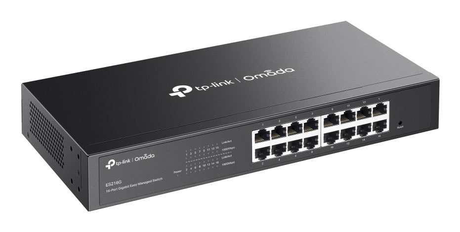 TP-Link ES216G – Managed L2 Switch – 16× 1G, 19", 1U