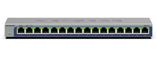 NETGEAR GS116-300EUS – Switch – 16×GbE, L2, Schwarz