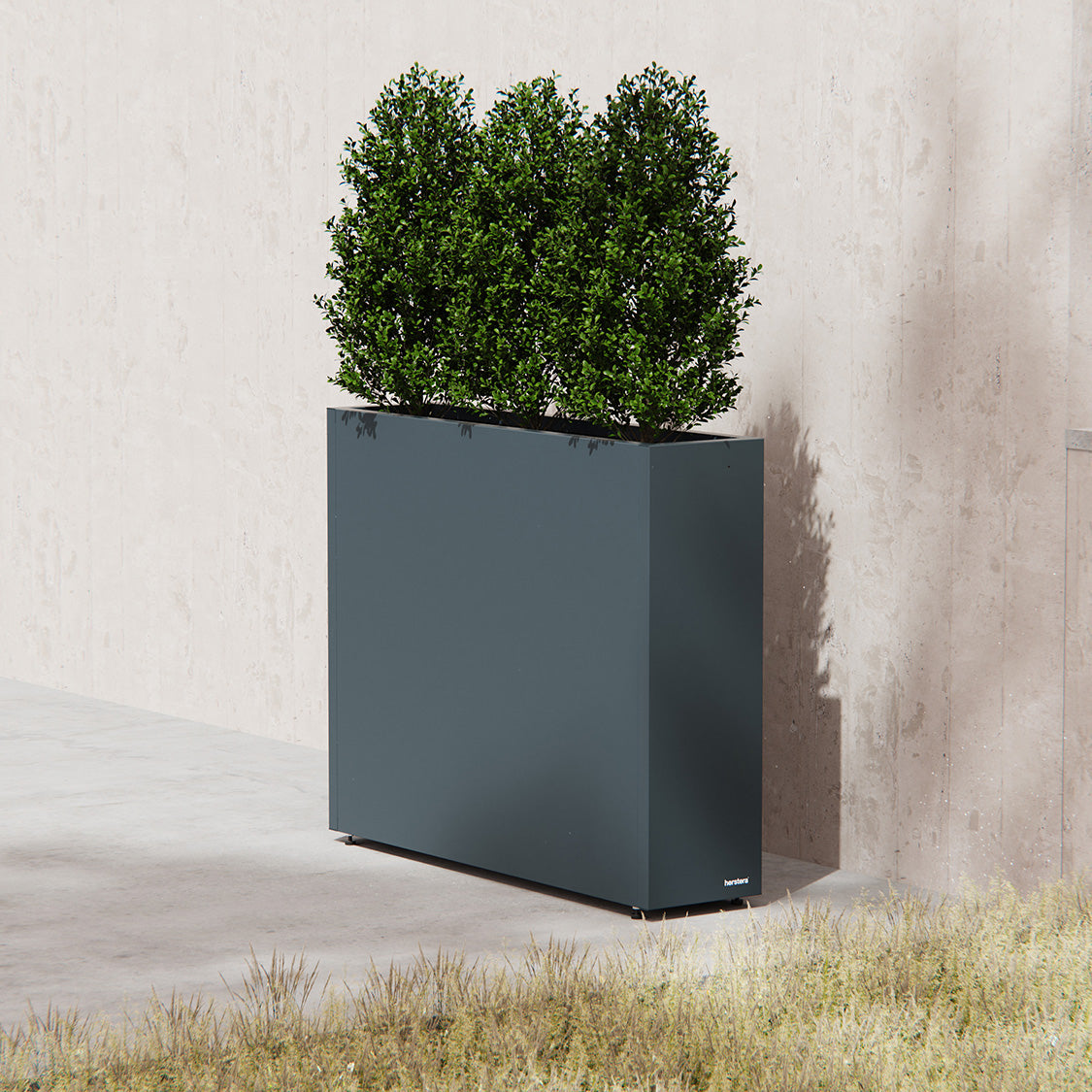 Herstera Pflanzgefäss – 100 × 80 × 40 cm – verzinkter Stahl, weiss