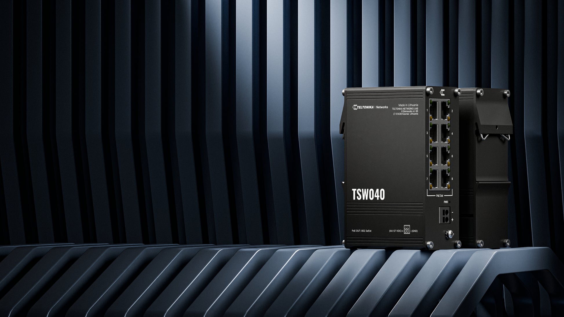 Teltonika NETWORKS TSW040 – Switch – 8×10/100, PoE+ 240 W