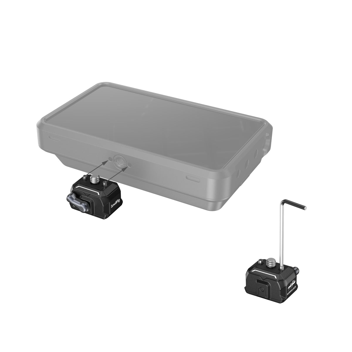 SmallRig 3513C Mini-QR-Platte mit Klemme – Drop-in HawkLock