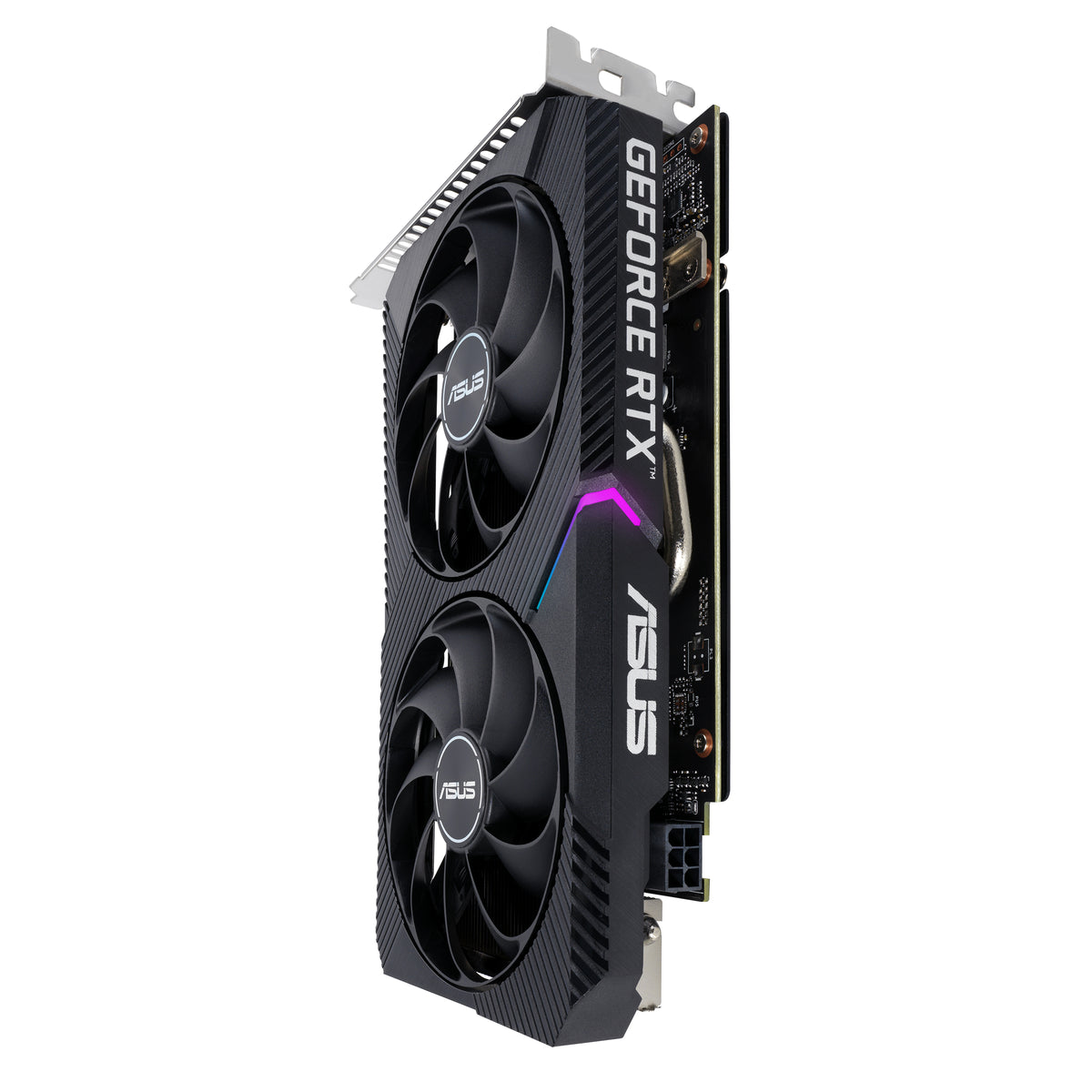 ASUS DUAL RTX3050 O8G V2 – Grafikkarte – 8 GB GDDR6, PCIe 4.0, 1852 MHz Boost, 1×HDMI, 1×DP, 2×Lüfter, 200 mm
