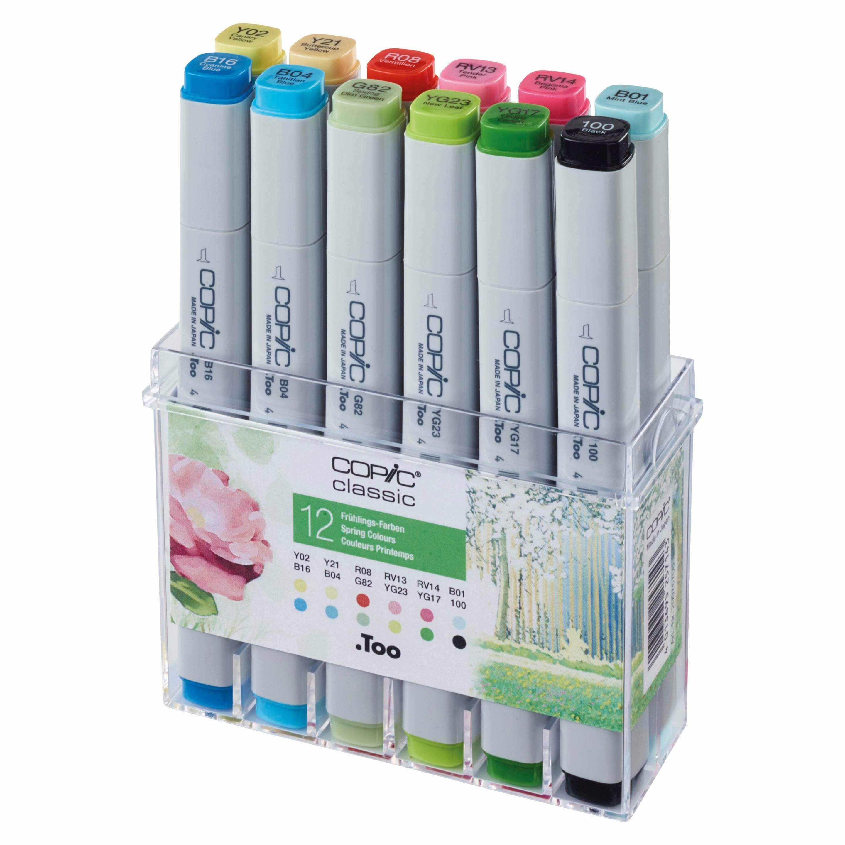 Copic Permanentmarker – Frühlingsfarben, 12er Set