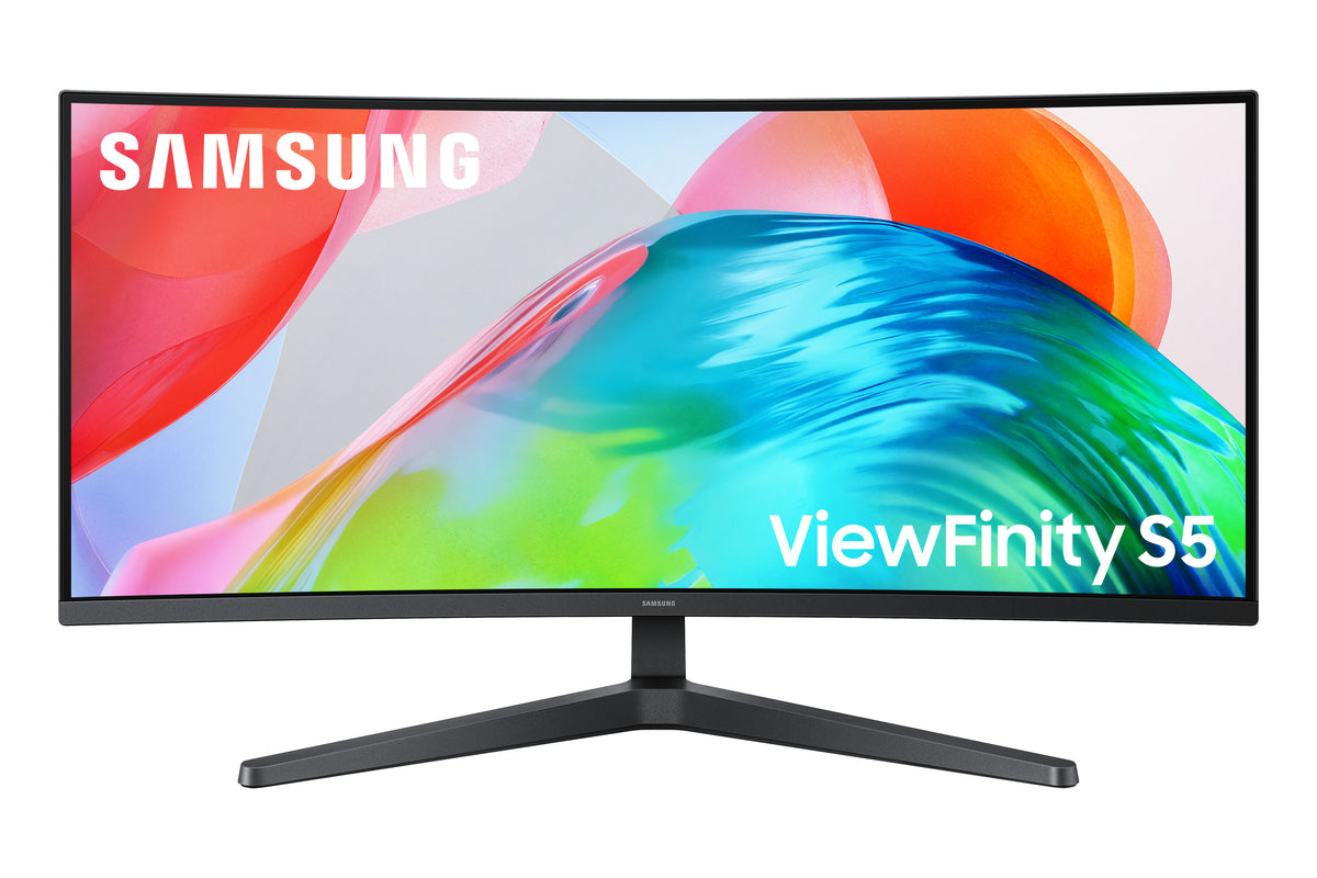 Samsung Viewfinity S5 S55GH – 34" Curved, 3440 × 1440 (UWQHD), VA, 120 Hz, HDR10