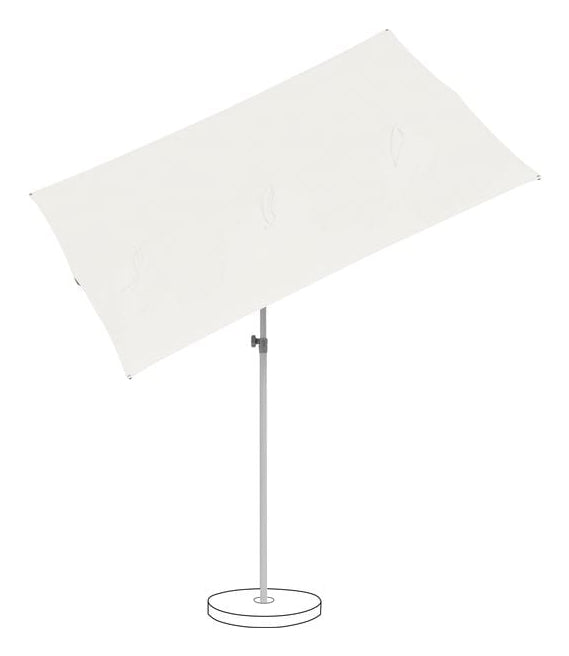 Suncomfort by Glatz Stockschirm Flex Roof – Weiss – Faltbar, Höhenverstellbar