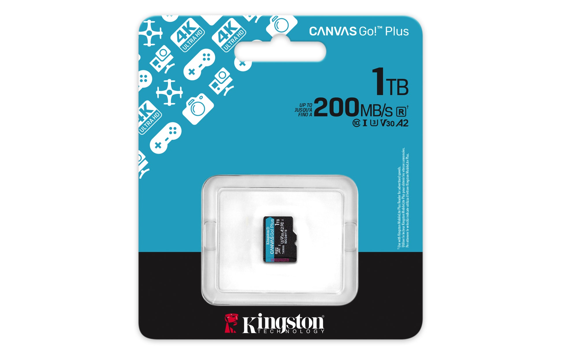 Kingston Technology Kingston Canvas Go Plus 200R Speichergerät – 1 TB, microSDXC, A2 U3 Gen4