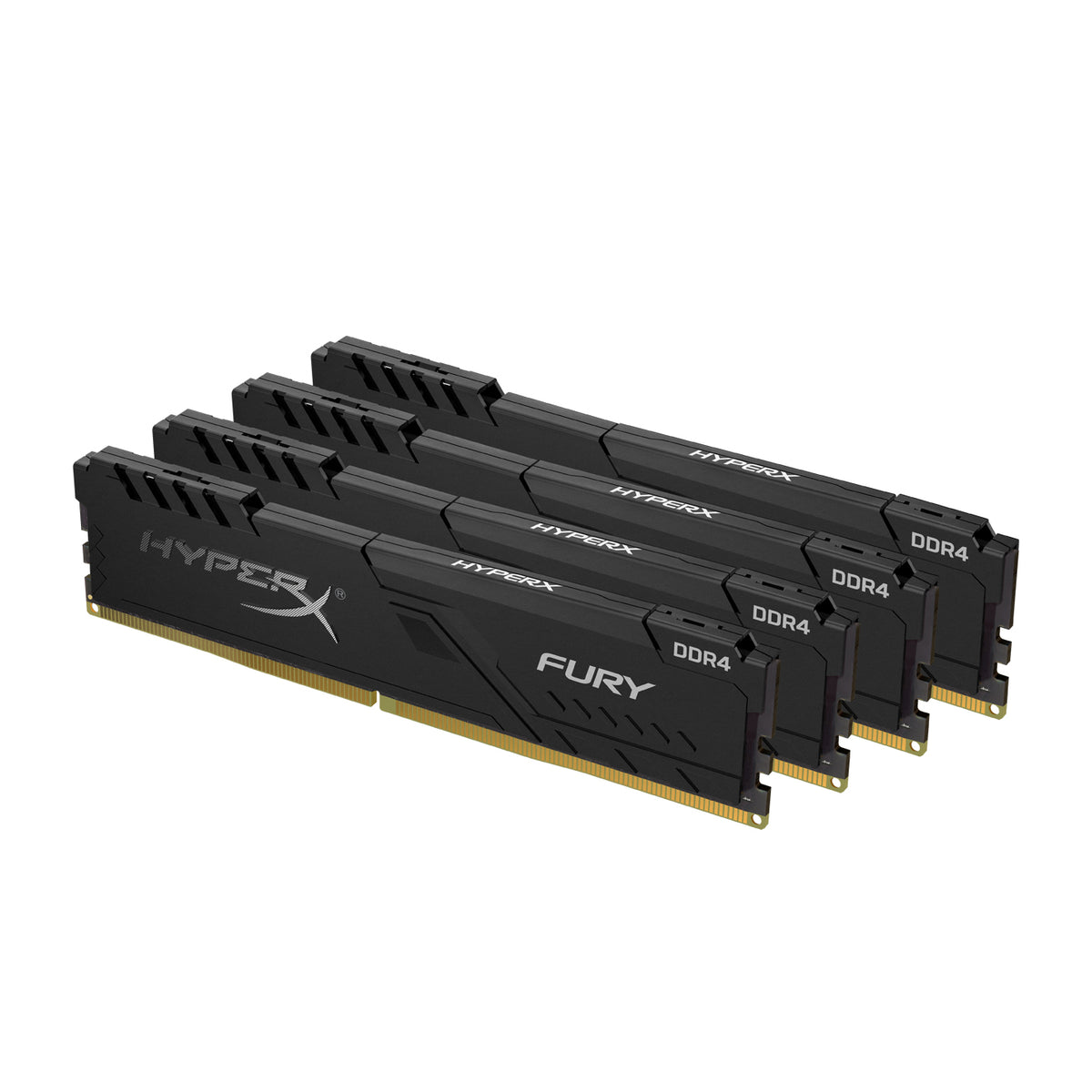 Kingston Technology HyperX FURY HX432C16FB3K4/128 – 128 GB DDR4 Kit – 4×32 GB, 3200 MHz, CL16, 288-poliger DIMM, Schwarz