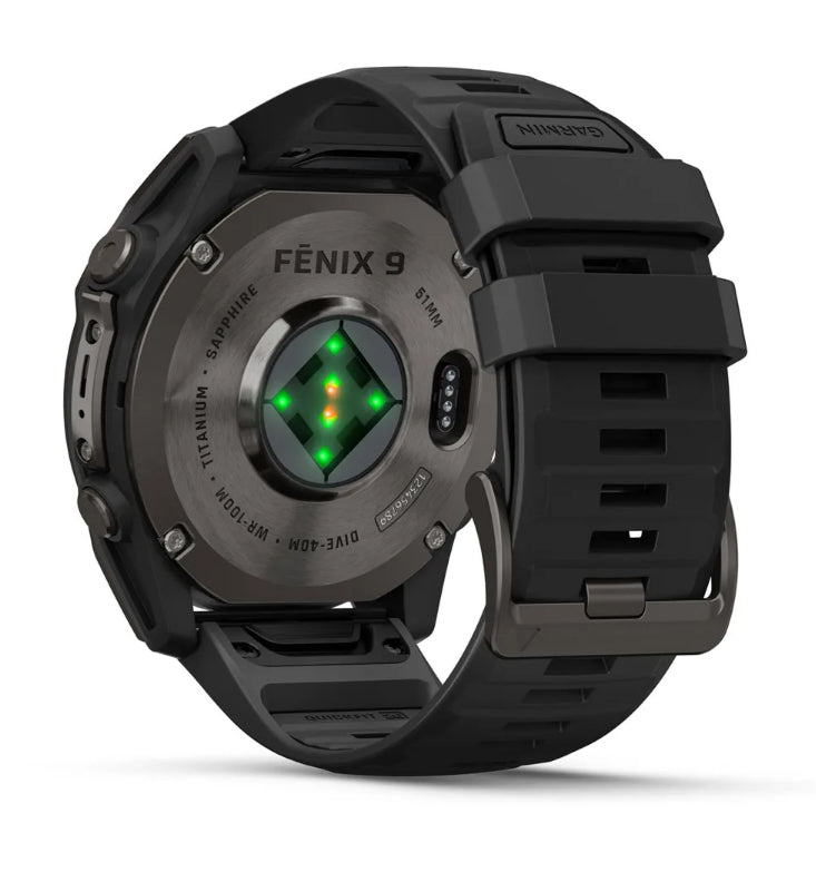 Garmin fēnix 9 51 mm GPS – Titan, Grau, 100 m, für Android, iPhone