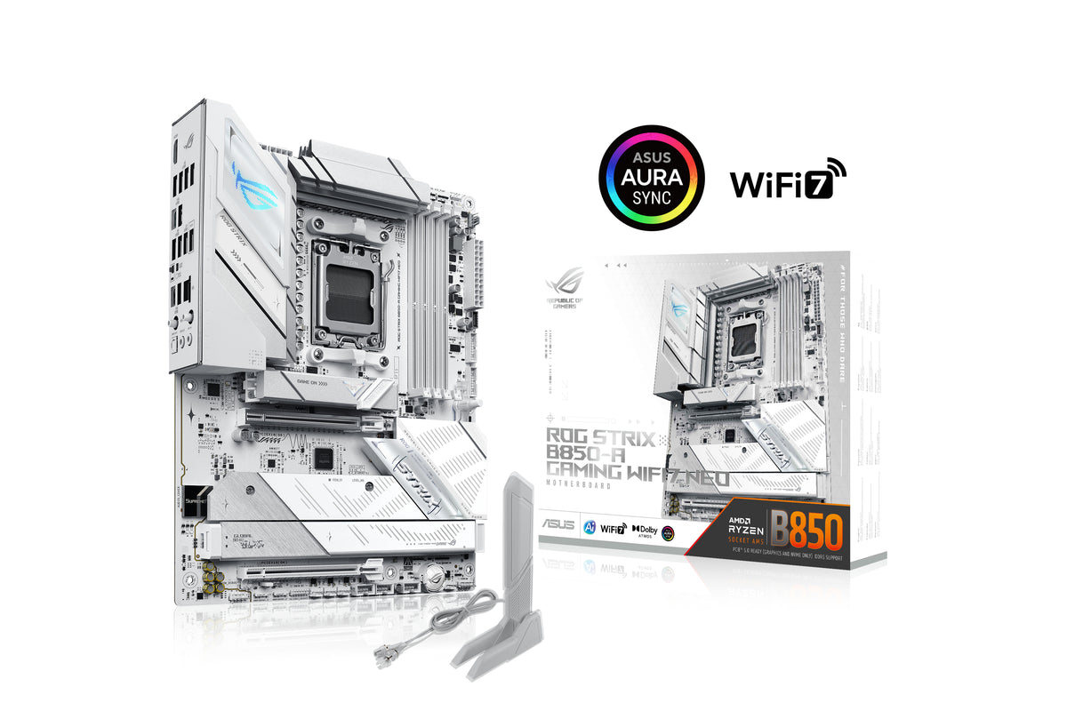 ASUS ROG STRIX B850-A GAMING WIFI7 NEO – Mainboard – Sockel AM5, AMD B850, ATX, DDR5