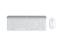 Logitech MK470 – Tastatur-Maus-Set – 2,4 GHz (Nano-Empfänger) – QWERTY (US-INT) – Weiss