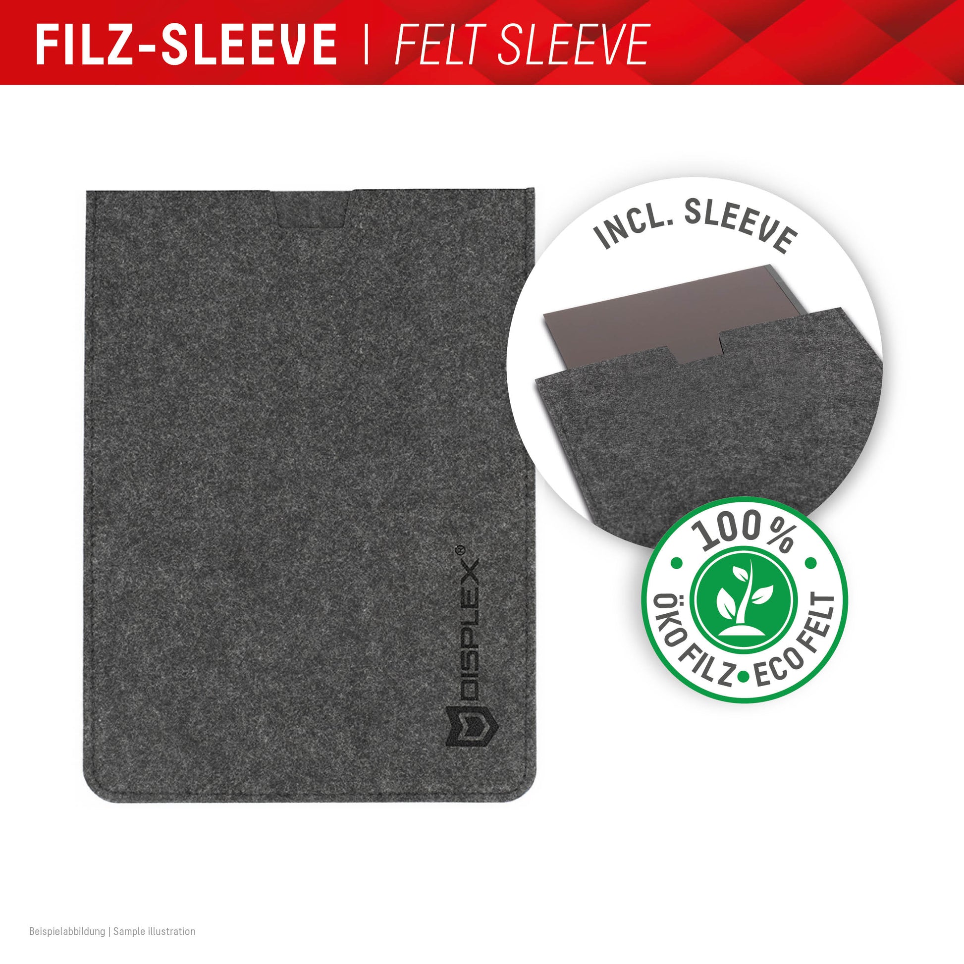 Displex Blickschutzfilter für Laptop 14,0", 16:9 – 316 × 184 mm, 2-Wege