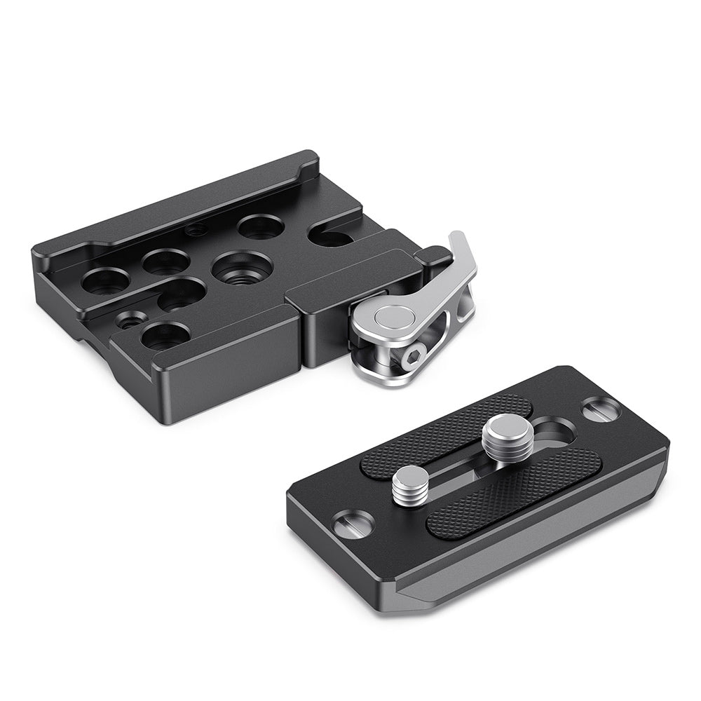 SmallRig 2144B Schnellwechselplatte – Aluminium, 72 × 70 × 14 mm, 1/4" & 3/8"-Gewinde – 2er-Pack
