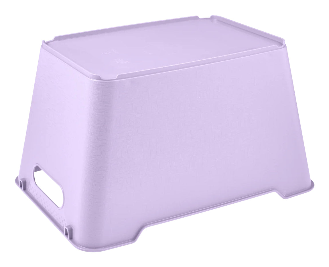 keeeper Aufbewahrungsbox 12 l ohne Deckel – Polypropylen – Violett – 235 × 200 × 355 mm