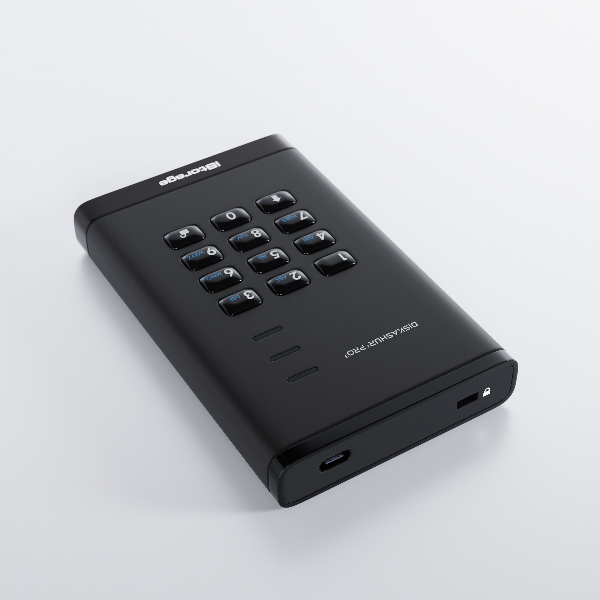 iStorage diskAshur Pro3 SSD 8TB – für 2,5" SSD, USB-C/USB-A, USB 3,2 Gen 1
