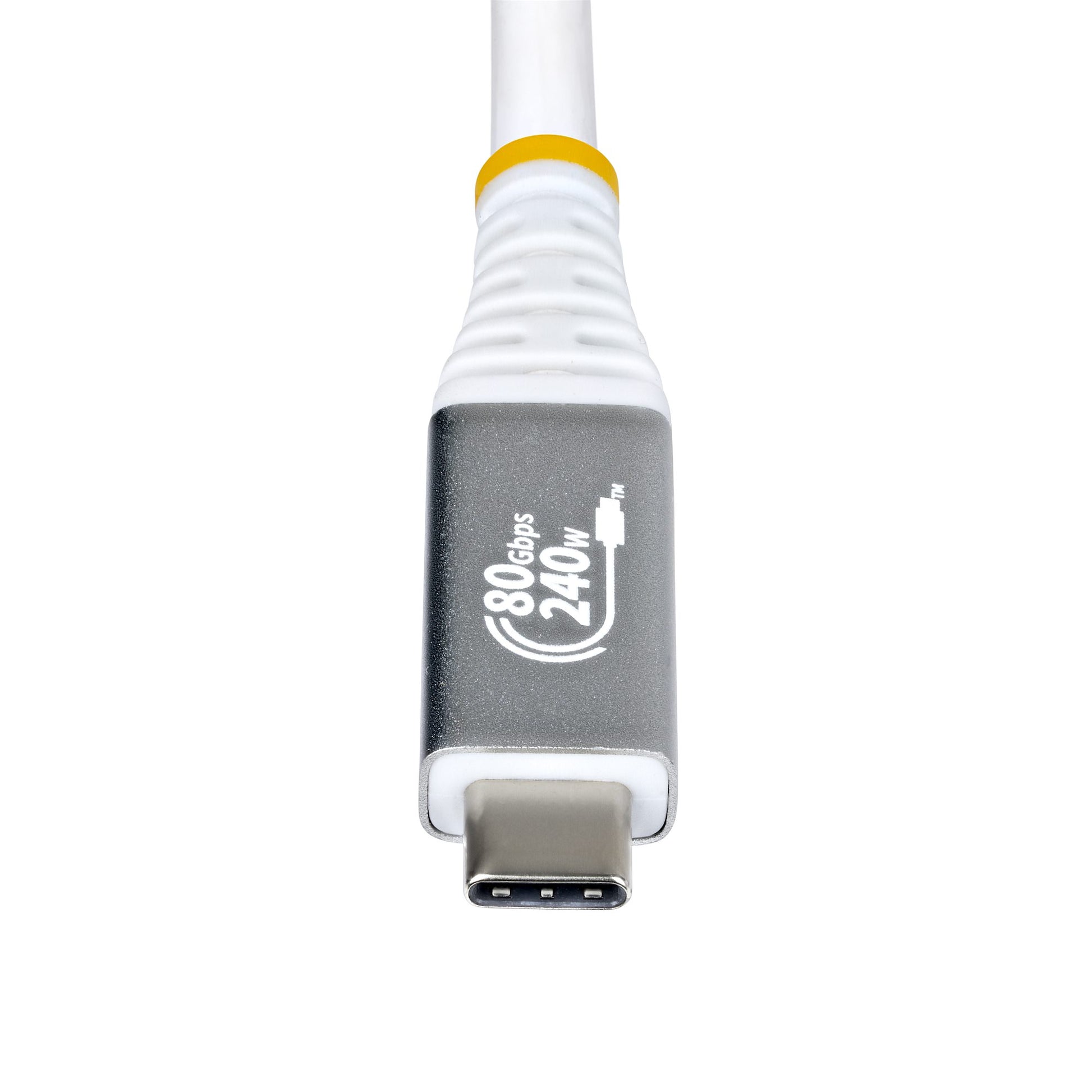 StarTech.com USB-C auf USB-C Kabel – USB4 80 Gbit/s – 1 m – PD 240 W – 8K/120 (DP2.1) – Weiss