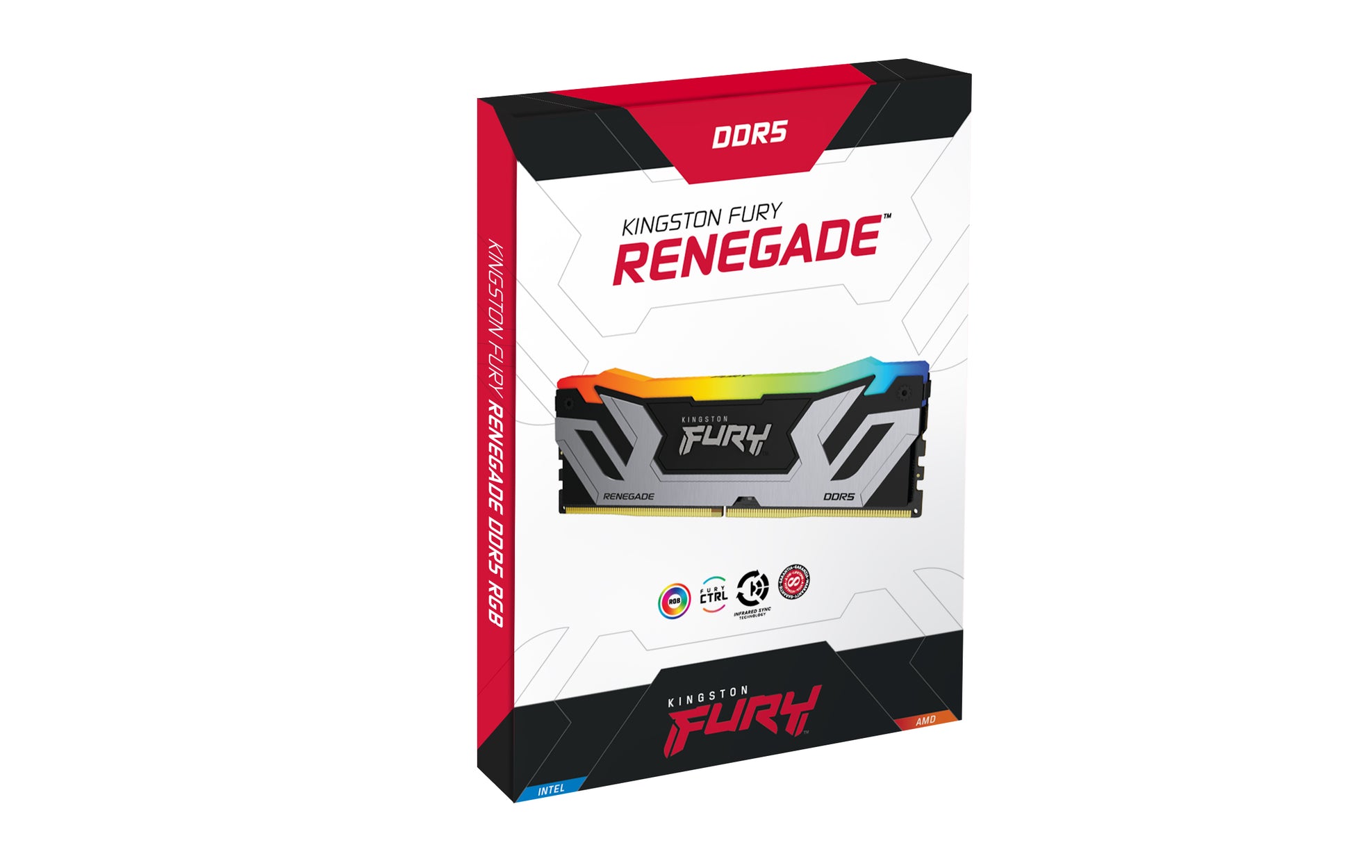 Kingston Technology Kingston – DDR5 Arbeitsspeicher – FURY Renegade – 48 GB (2×24 GB), 8400 MT/s, CL40, XMP 3.0, 1.45 V, RGB