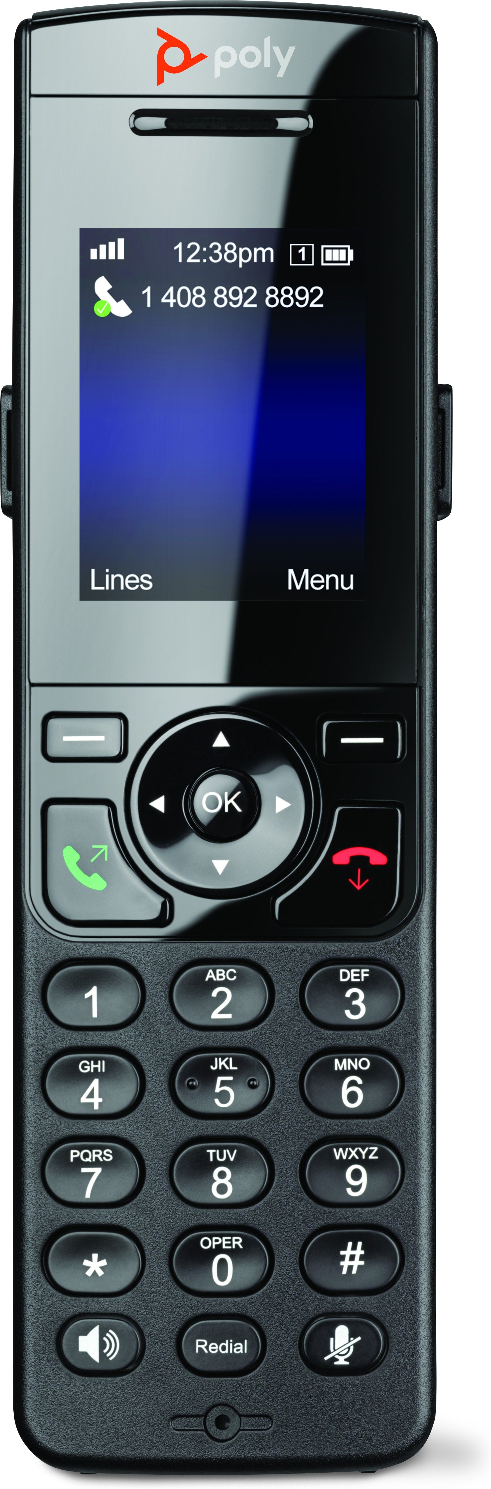Poly VVX D230/60 – Gürtelclip, für Poly VVX D230, 5 Stück, schwarz