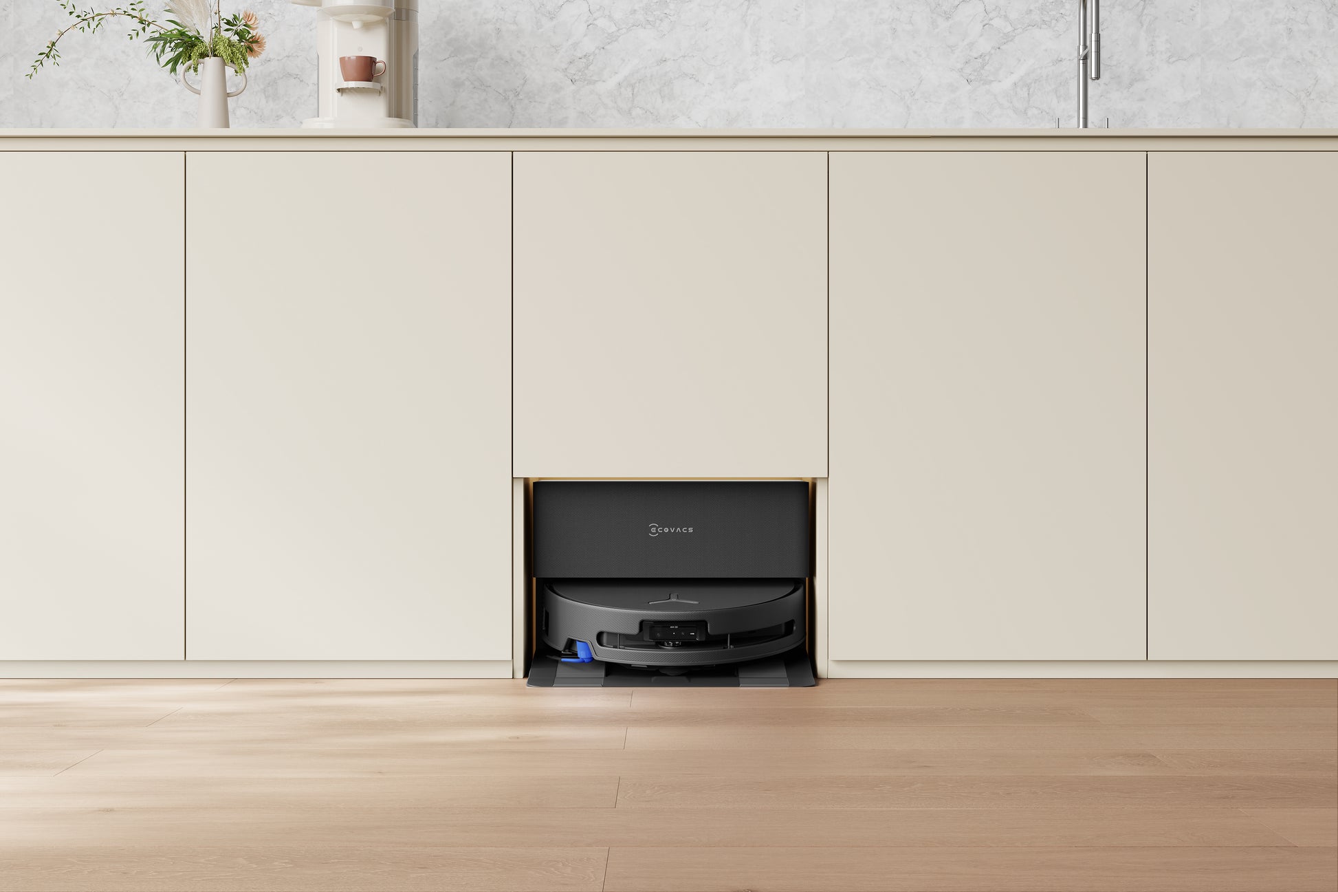 Ecovacs Saugroboter DEEBOT T90 PRO OMNI, mit Absaugstation, mit Wischfunktion – 30000 Pa, 350 min, Höhe 98 mm