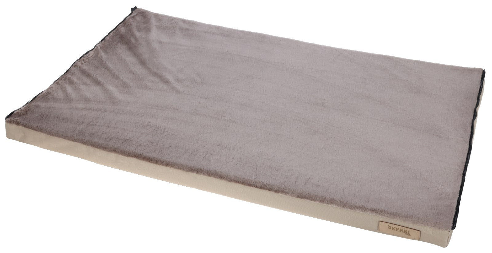 Kerbl Multifunktionsmatratze Hundebett – 72 × 50 × 5 cm, Baumwollvlies/Polyester, Beige/Braun, 1 Stk.
