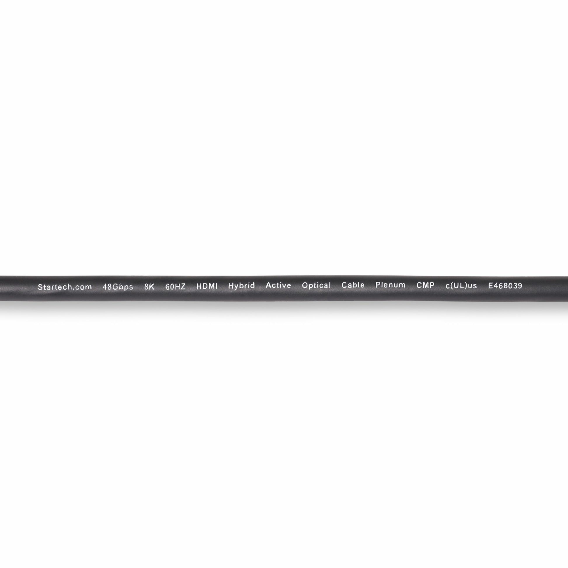 StarTech.com HDMI Kabel HDMI 2.1 8K 60 Hz – 15,2 m – AOC, aktiv – Schwarz/Silber