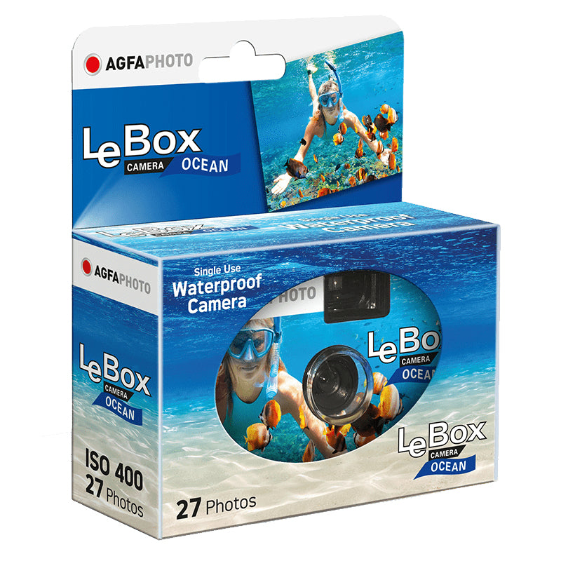 AgfaPhoto LeBox Ocean – Einweg-Filmkamera, 135 mm, Mehrfarbig