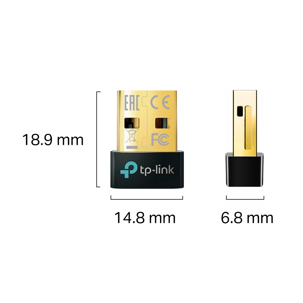 TP-Link UB5A USB Bluetooth Adapter – Bluetooth 5.0, USB 2.0 – für PC, Windows 7–11