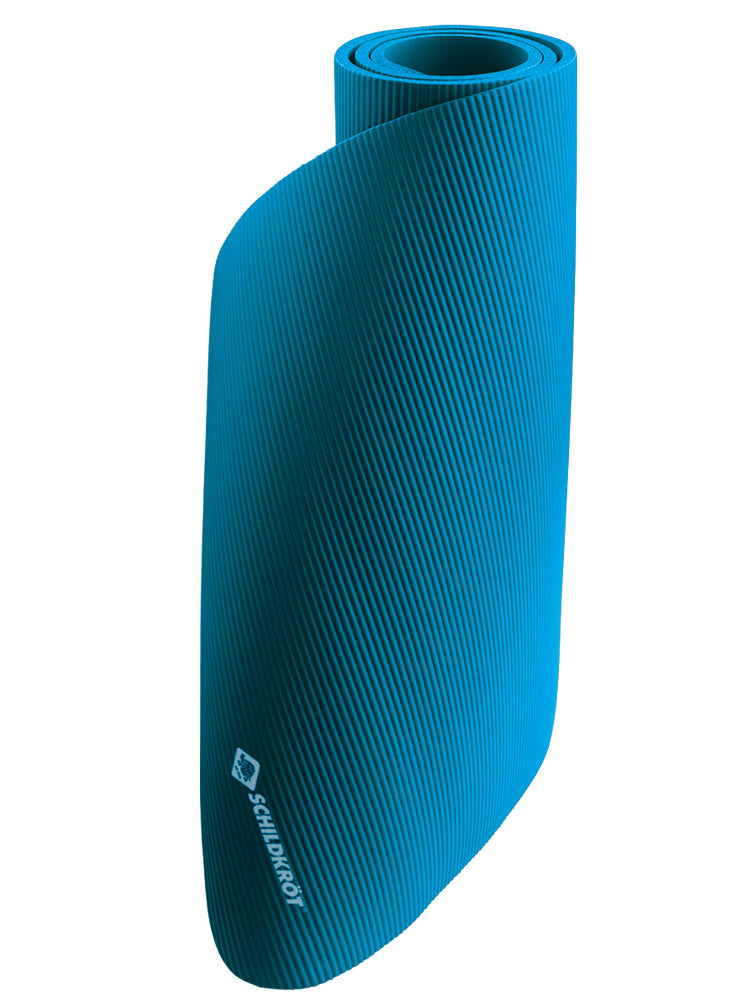 Schildkröt Fitness Trainingsmatte – 185 × 61 cm, 1 cm – Blau, Gummi