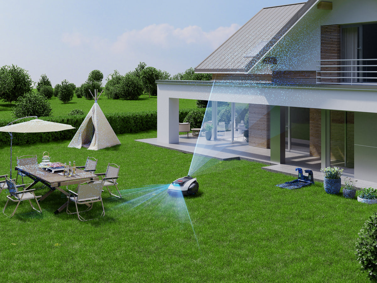 Ecovacs GOAT O1200 LiDAR Pro Rasenmähroboter – 21 V – bis 1200 m² – Schnittbreite 220 mm – inkl. Ladestation