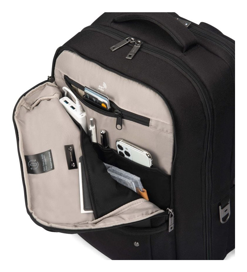 DICOTA Notebook-Tasche bis 17,3" – abschliessbar, mit Schultergurt – Schwarz