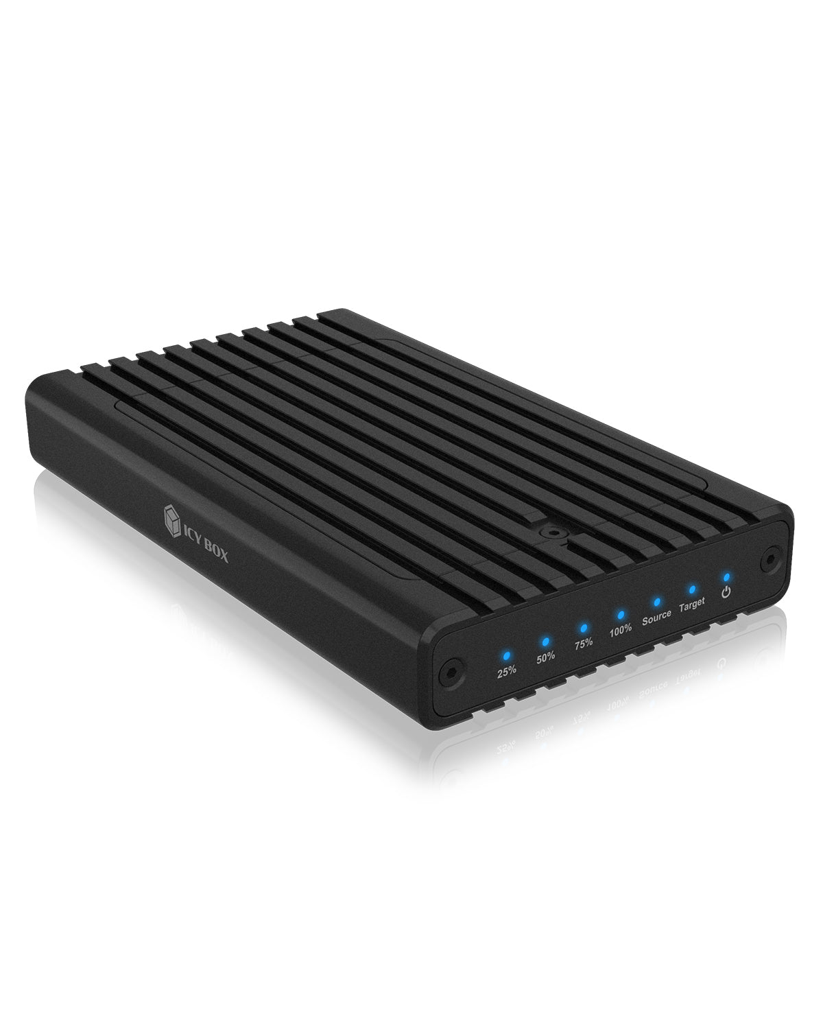 ICY BOX IB-2817MCL-C31 – 2-Bay SSD-Gehäuse – M.2 NVMe (30/42/60/80 mm), USB-C 3.2 Gen 2 (10 Gbit/s)