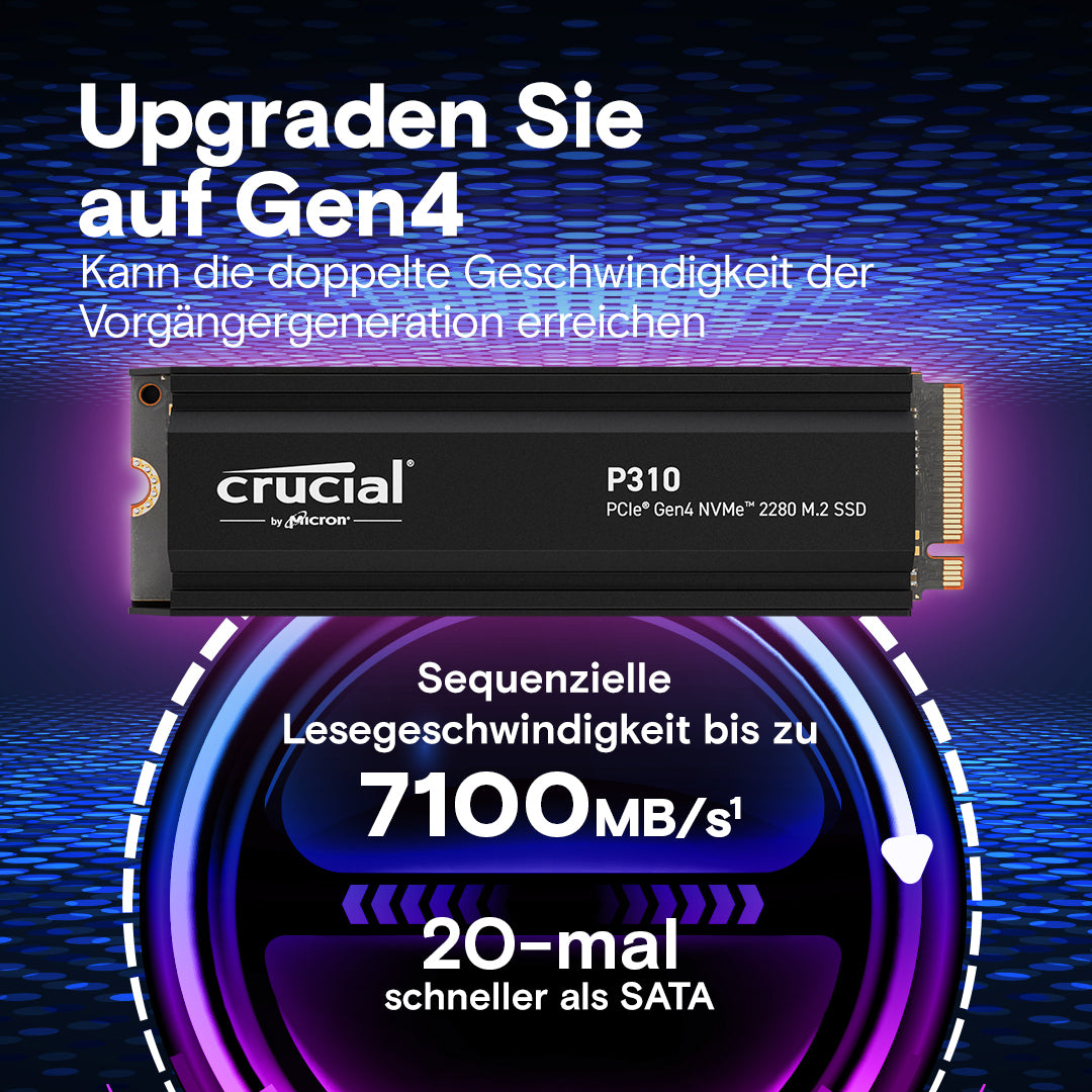 Crucial P310 CT1000P310SSD5 – M.2 2280 NVMe PCIe 4.0