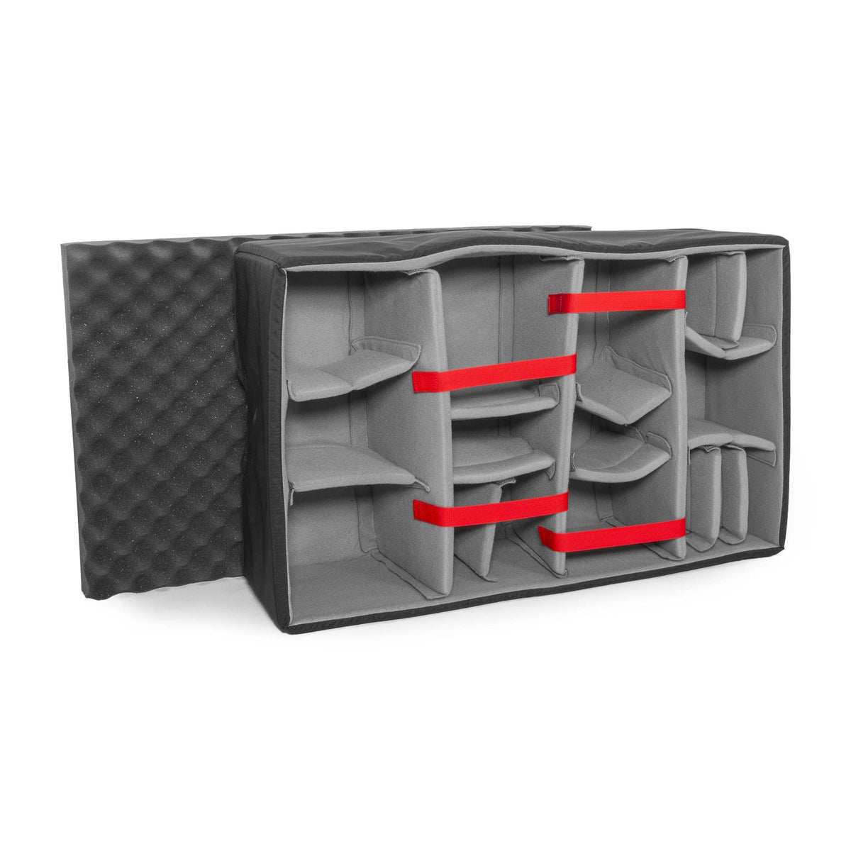 Nanuk Trennwand-Set – mit Deckelschaum – für Nanuk 963 – 508×203×419 mm – Grau – Schaumstoff