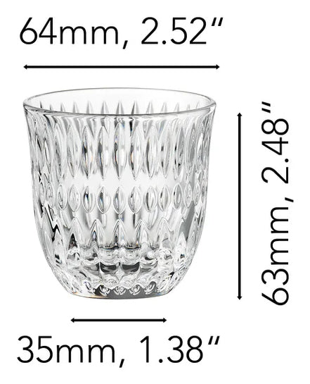 Nachtmann Espressotasse – 2er Set, 90 ml, Ø 6,4 cm, Kristallglas, Transparent, spülmaschinenfest