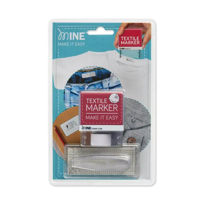 Colop MINE – Traditioneller Textstempel zum Selbersetzen – Abdruck 38 × 14 mm – Schwarz
