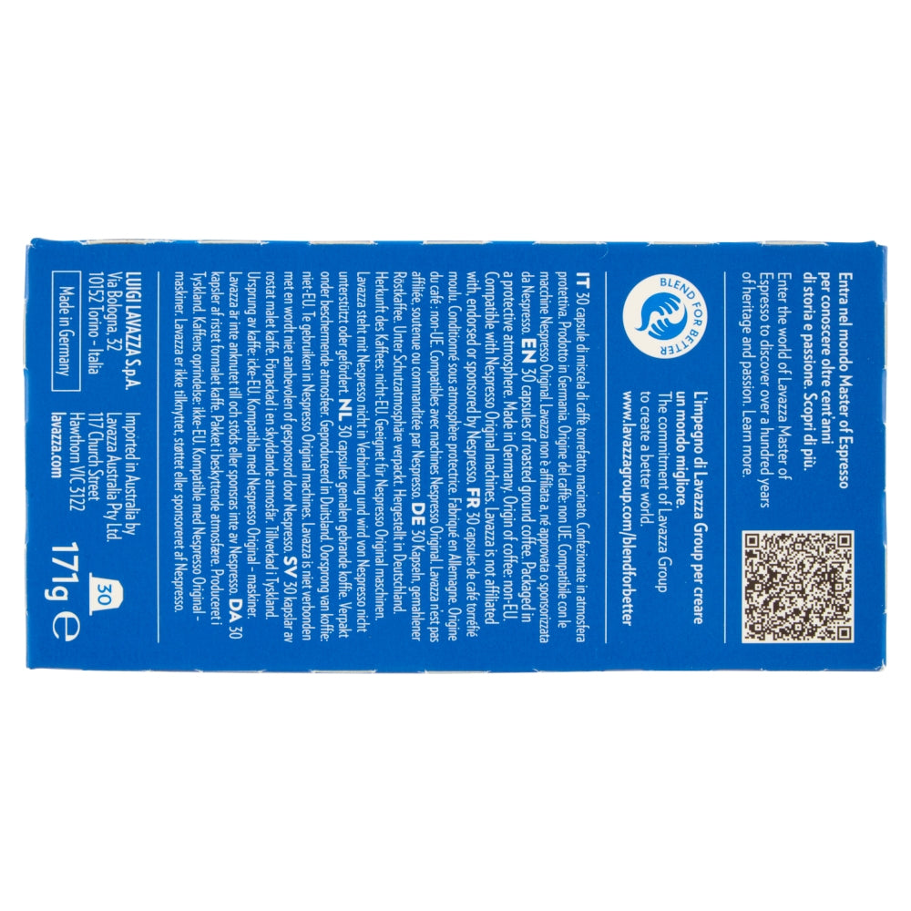 Lavazza Crema e Gusto Classico – Kapseln für Nespresso – Café Crème, Intensität 12, 30 Kapseln