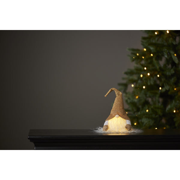 Star Trading Joylight Figur – 15 × 28 × 10 cm – LED, batteriebetrieben, gold