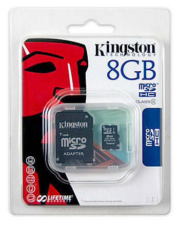Kingston Technology Kingston microSD 8 GB – Klasse 4, 4 MB/s Lesen
