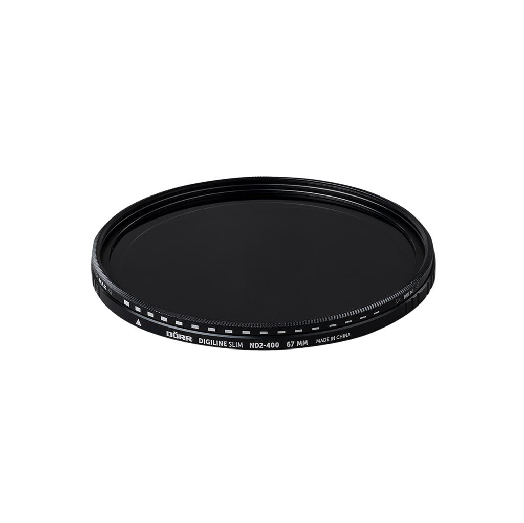 Dörr Digiline Slim Variabler Neutraldichtefilter ND2–400 – 67 mm, 1–8,5 Stufen – für Objektive mit 67 mm Filtergewinde